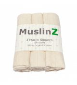 MuslinZ Organic Cotton Muslin Squares UNBLEACHED