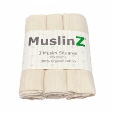 MuslinZ Organic Cotton Muslin Squares UNBLEACHED