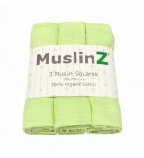 MuslinZ Organic Cotton Muslin Squares GREEN