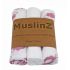 MuslinZ Bamboo/Organic Cotton Muslin Squares PINK CLOUD