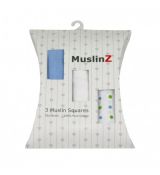 MuslinZ Cotton Muslin Squares BLUE