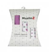 MuslinZ Cotton Muslin Squares VIOLET STAR