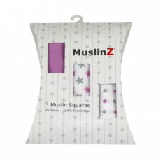 MuslinZ Cotton Muslin Squares VIOLET STAR