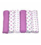 MuslinZ Cotton Muslin Squares VIOLET STAR