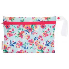 Smart Bottoms SMALL Wet Bag AQUA FLORAL