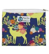 Planet Wise Reusable Zipper Sandwich Bag CARIBOU BLOOM