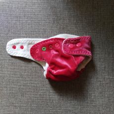 Puppidiapers Fitted NB Pink Blush